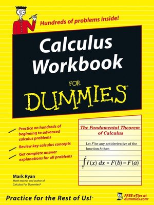 cover image of Calculus Workbook For Dummies